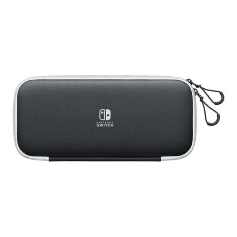 Nintendo Switch Carrying case & screen protector quick start guide