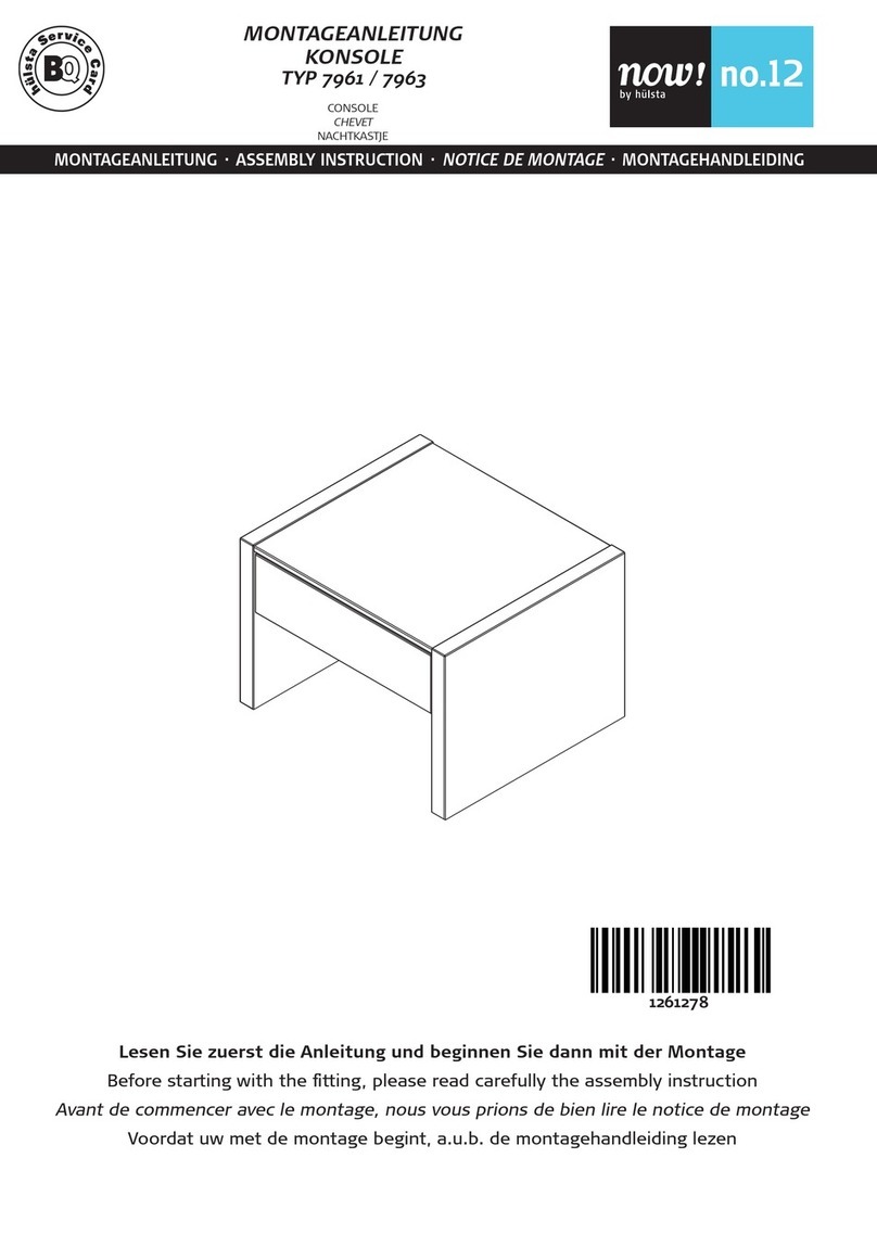 Hülsta Now! 7961 User manual Hülsta Now! 7961 User manual