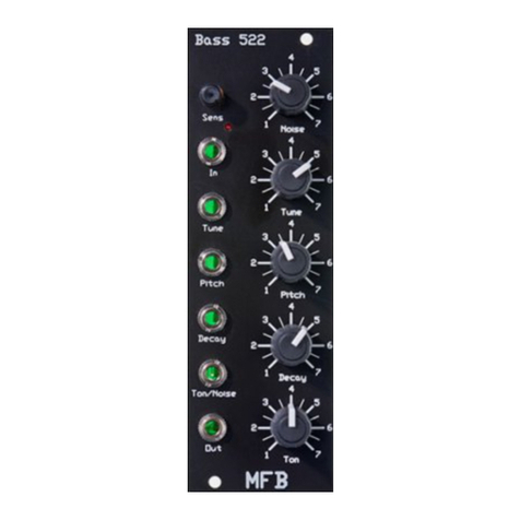 MFB Bass 522 User manual