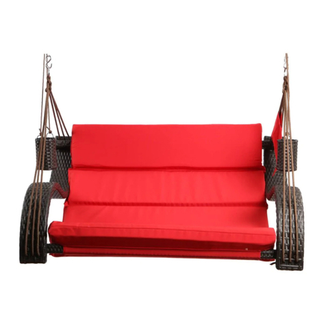SoCo Swings CHARLESTON LOVESEAT WICKER Assembly instructions