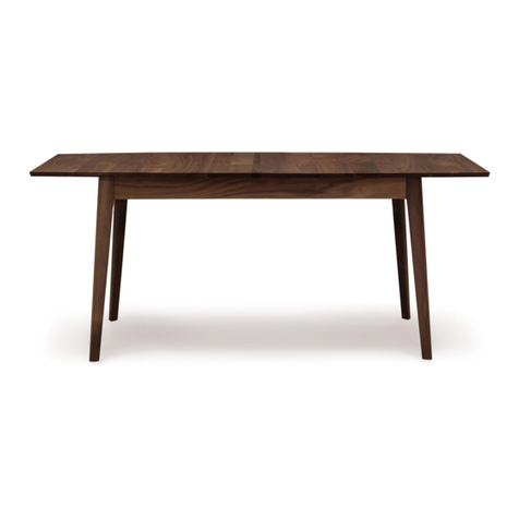 Copeland Furniture Catalina Four Leg Extension Tables instructions