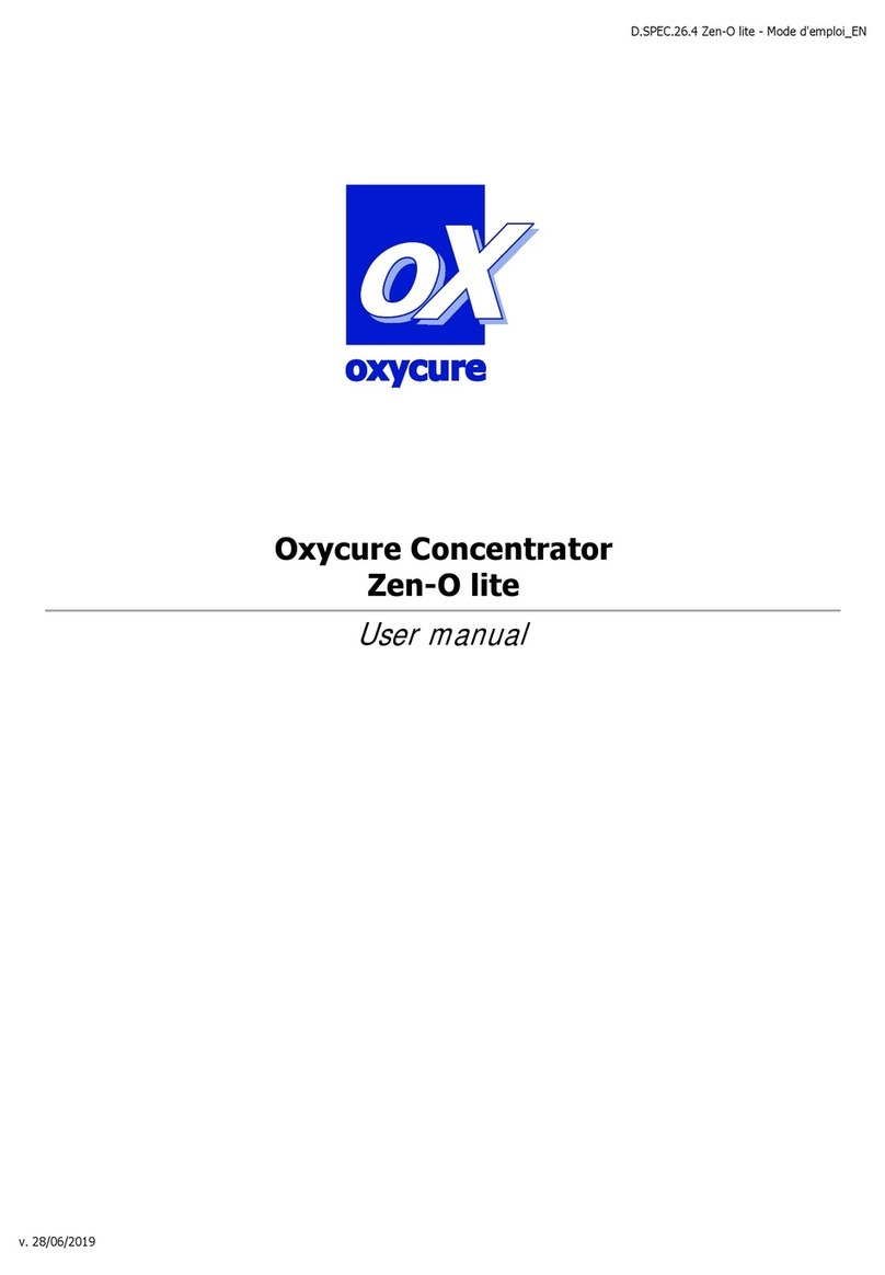 oxycure Zen-O lite User manual  & Safety instructions