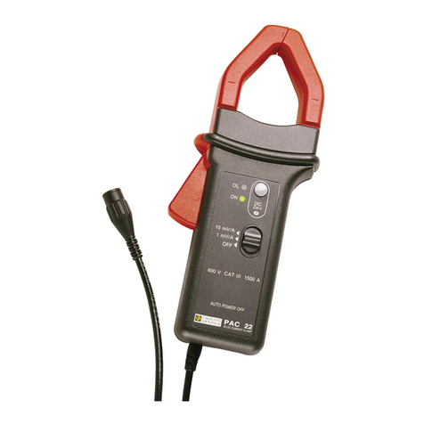 Chauvin Arnoux PAC 22 User manual