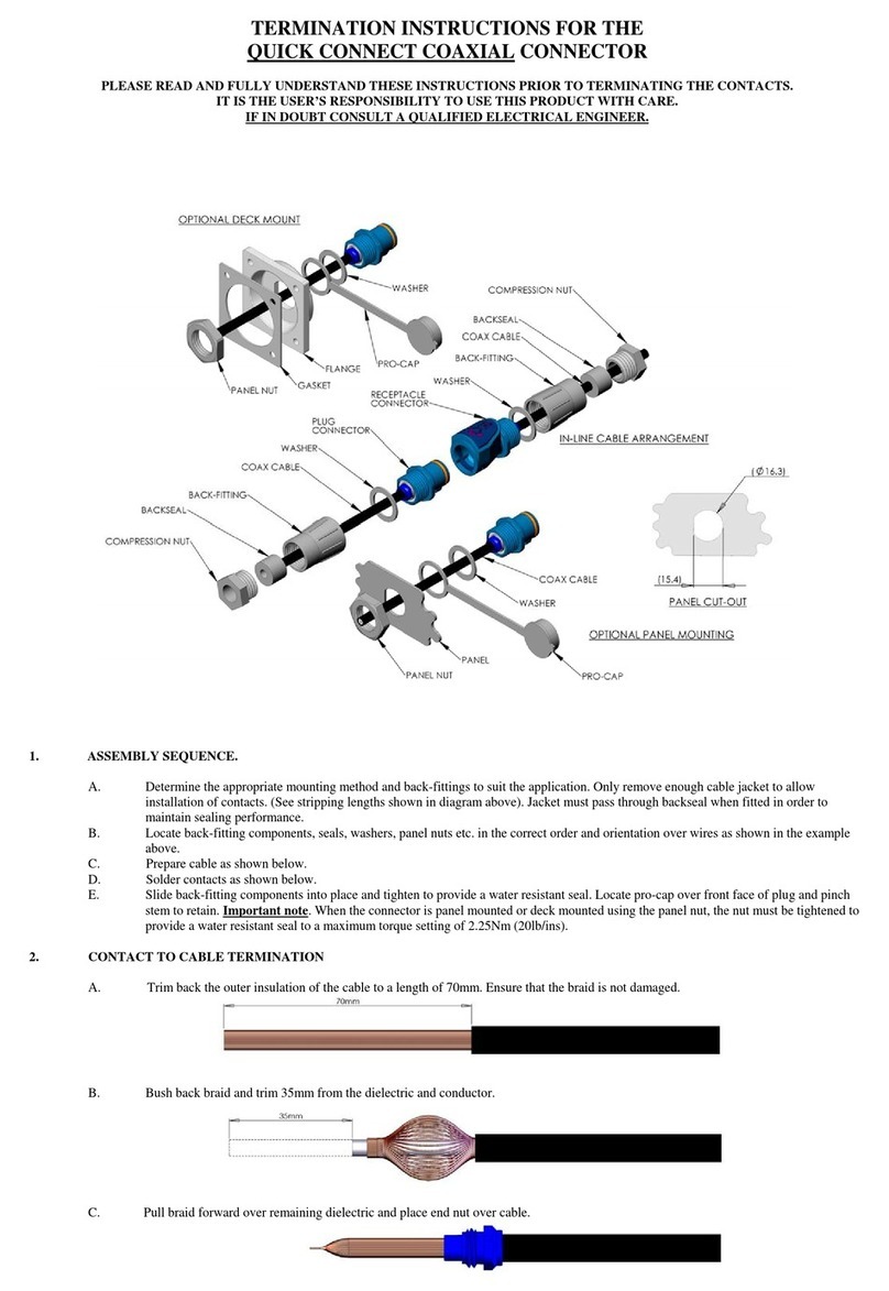 Deutsch QC24-7501P Termination instructions