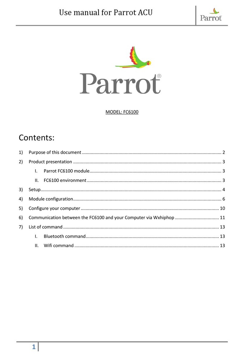 Parrot FC6100 ASPEN Use manual