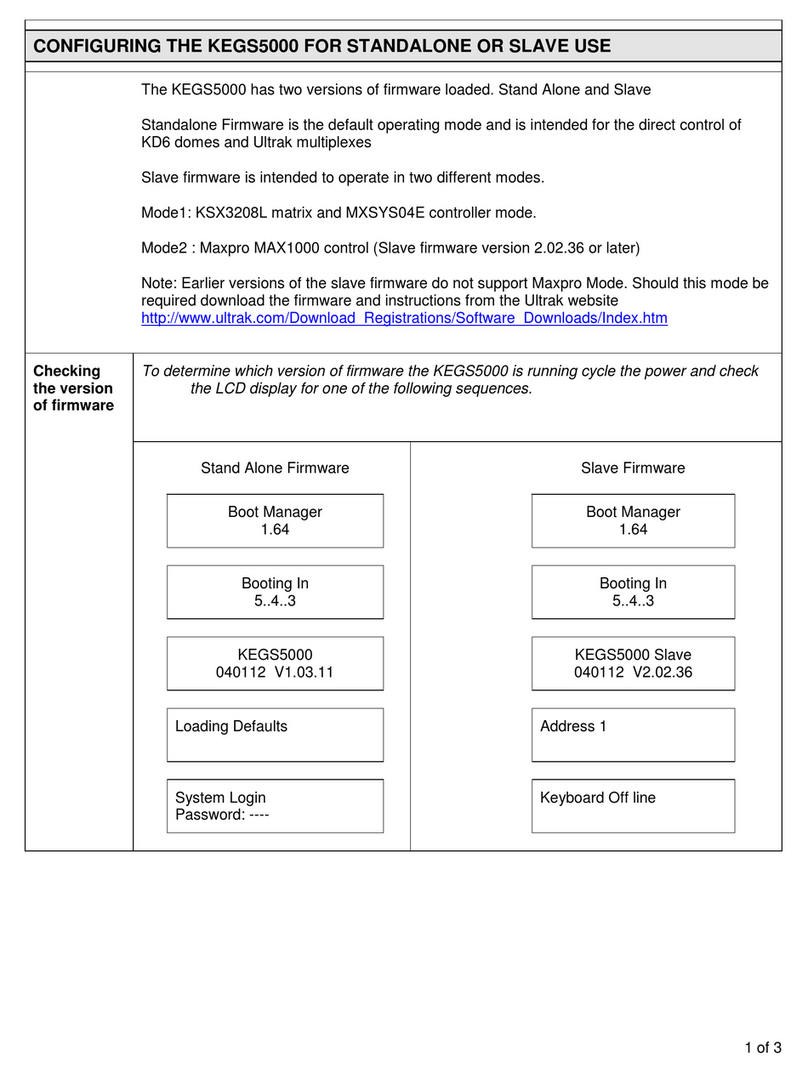Honeywell KEGS5000 User manual