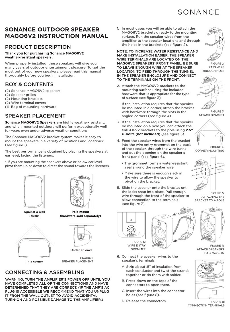 Sonance MAGO6V2 instruction manual