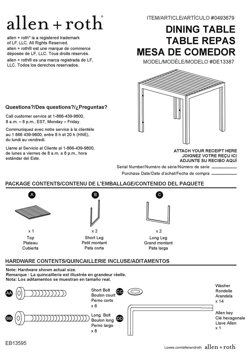 LF allen+roth DE13387 User manual LF allen+roth DE13387 User manual