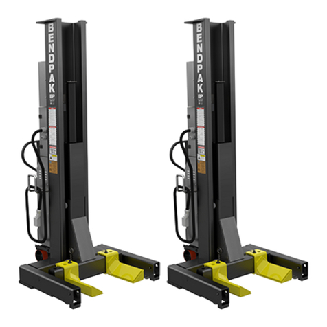 Bend-Pak PCL-18B Installation and operation manual