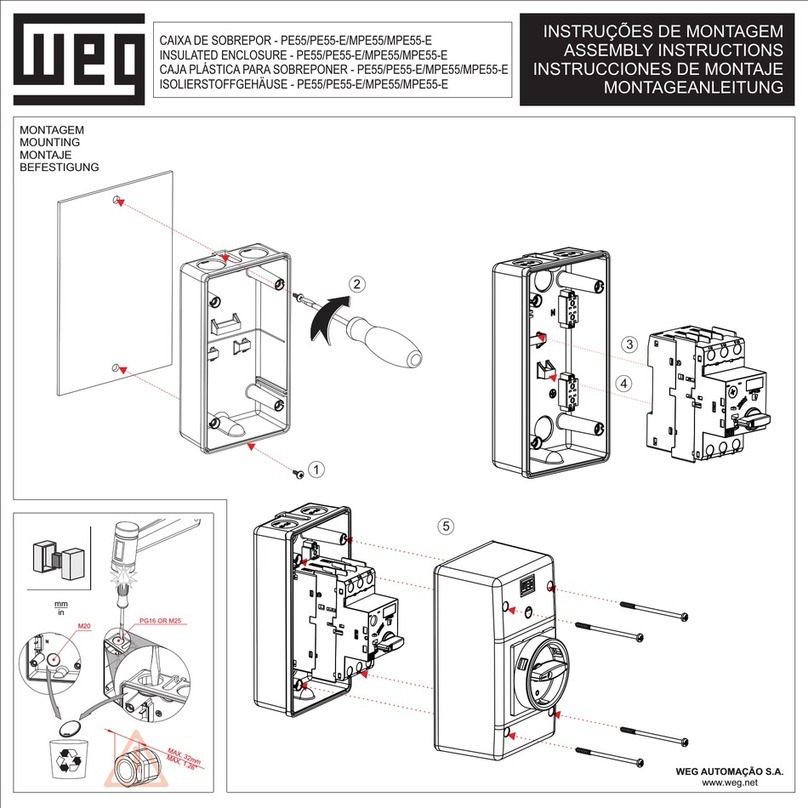 WEG PE55 Assembly instructions