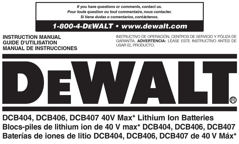 DeWalt DCB404 User manual DeWalt DCB404 User manual