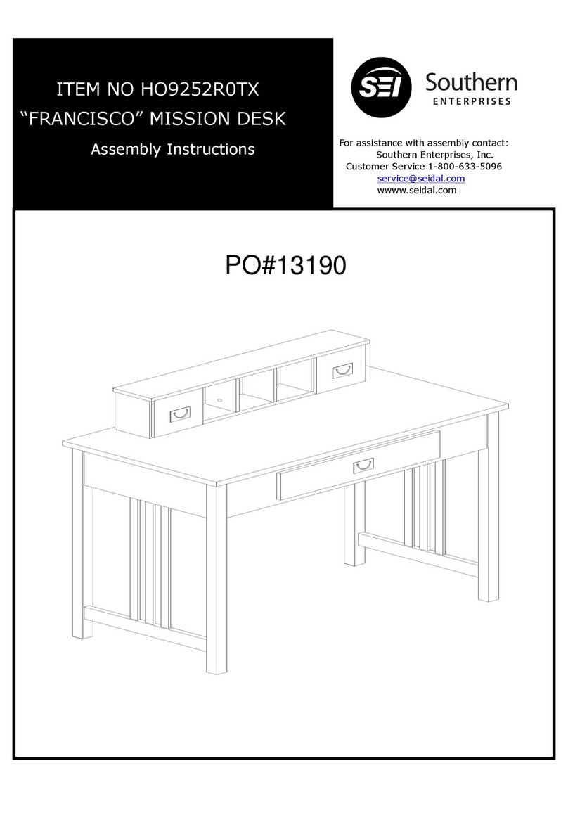 Southern Enterprises FRANCISCO HO9252R0TX Assembly instructions