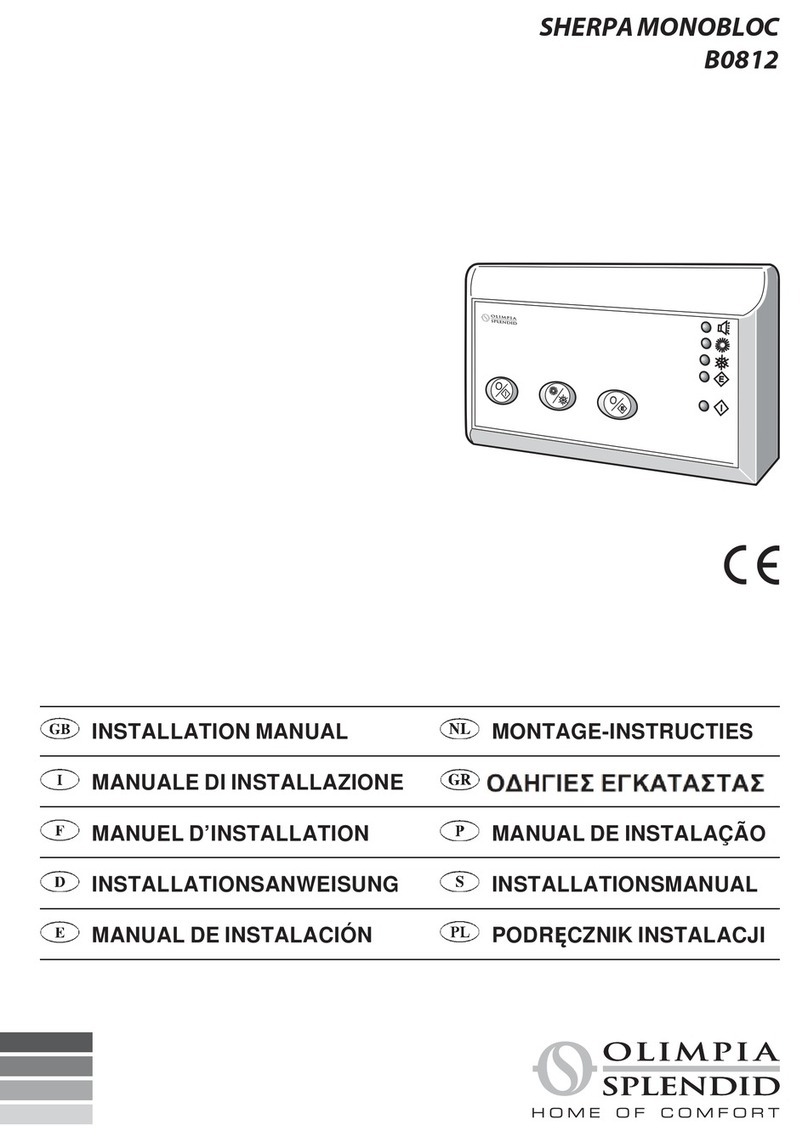 Olimpia splendid SHERPA MONOBLOC B0812 User manual