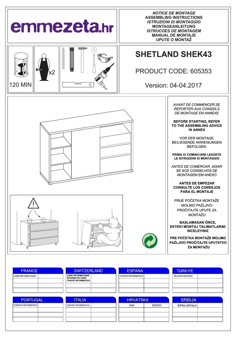 Emmezeta SHETLAND SHEK43 Installation guide