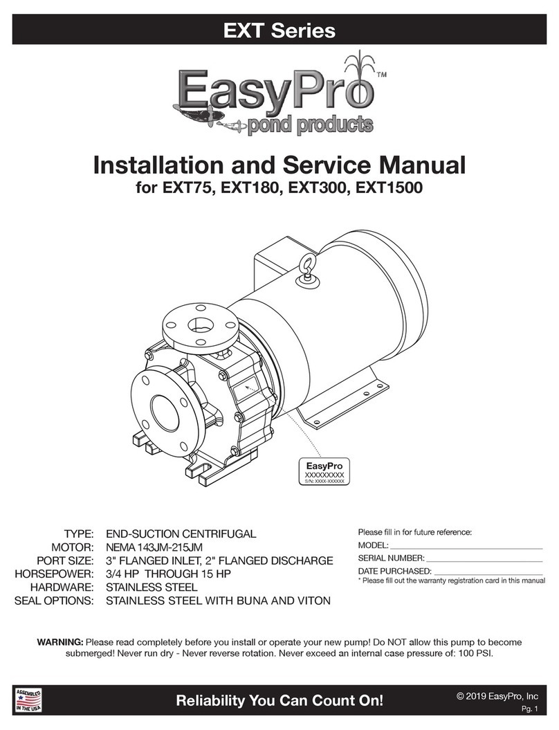 EasyPro EXT Series Installation and service manual