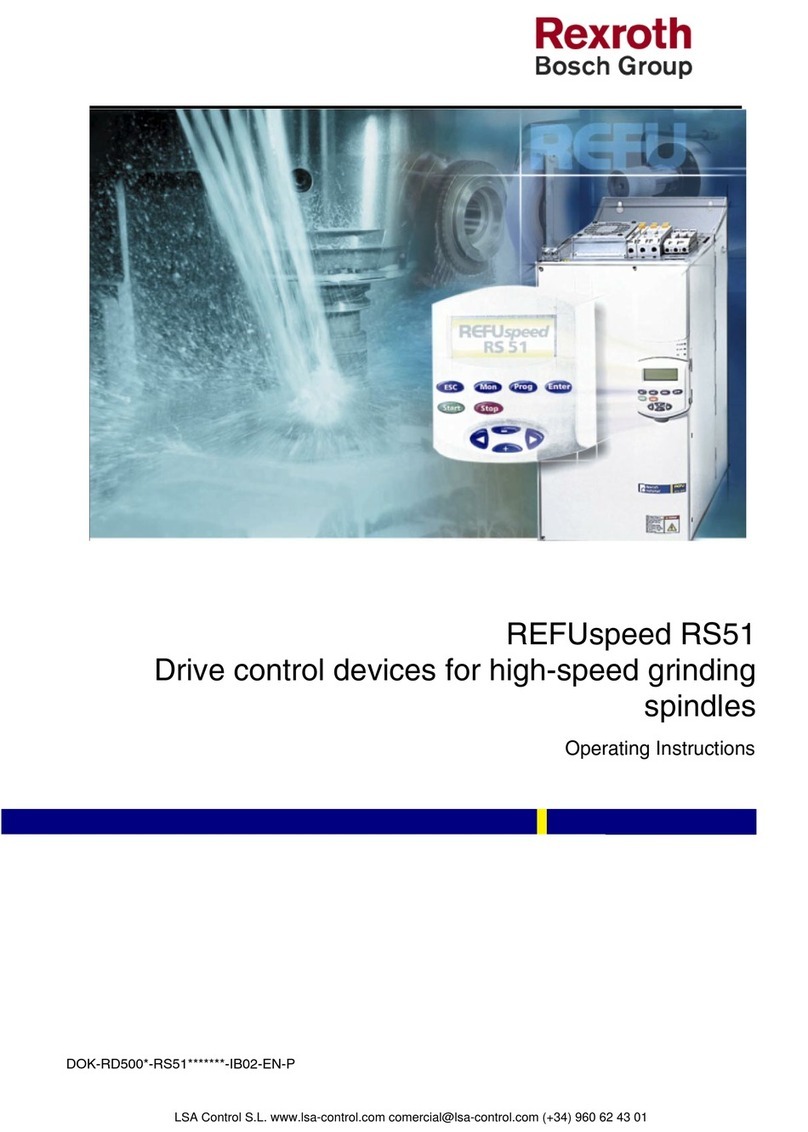 Bosch Rexroth REFUspeed RS51 User manual