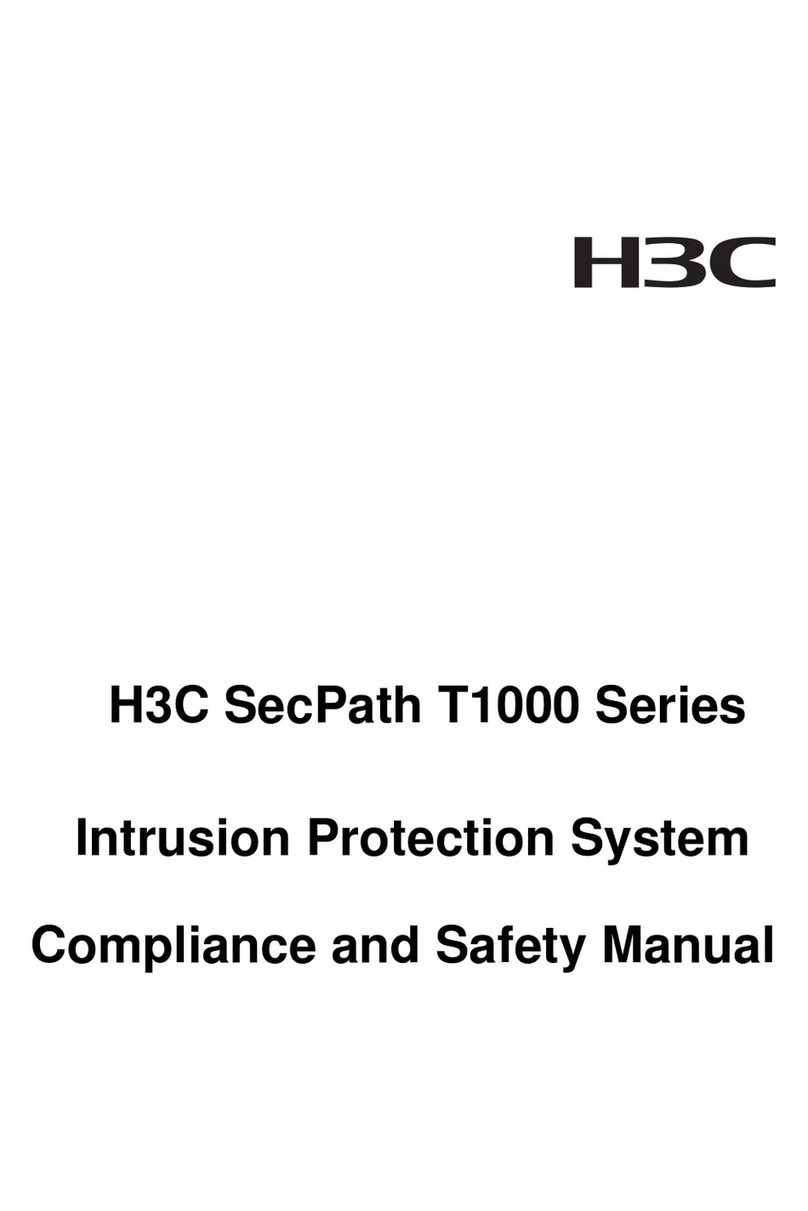 H3C SecPath T1000 Series Instruction Manual