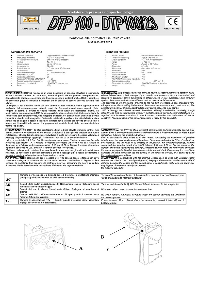 Lince DTP 100 quick start guide
