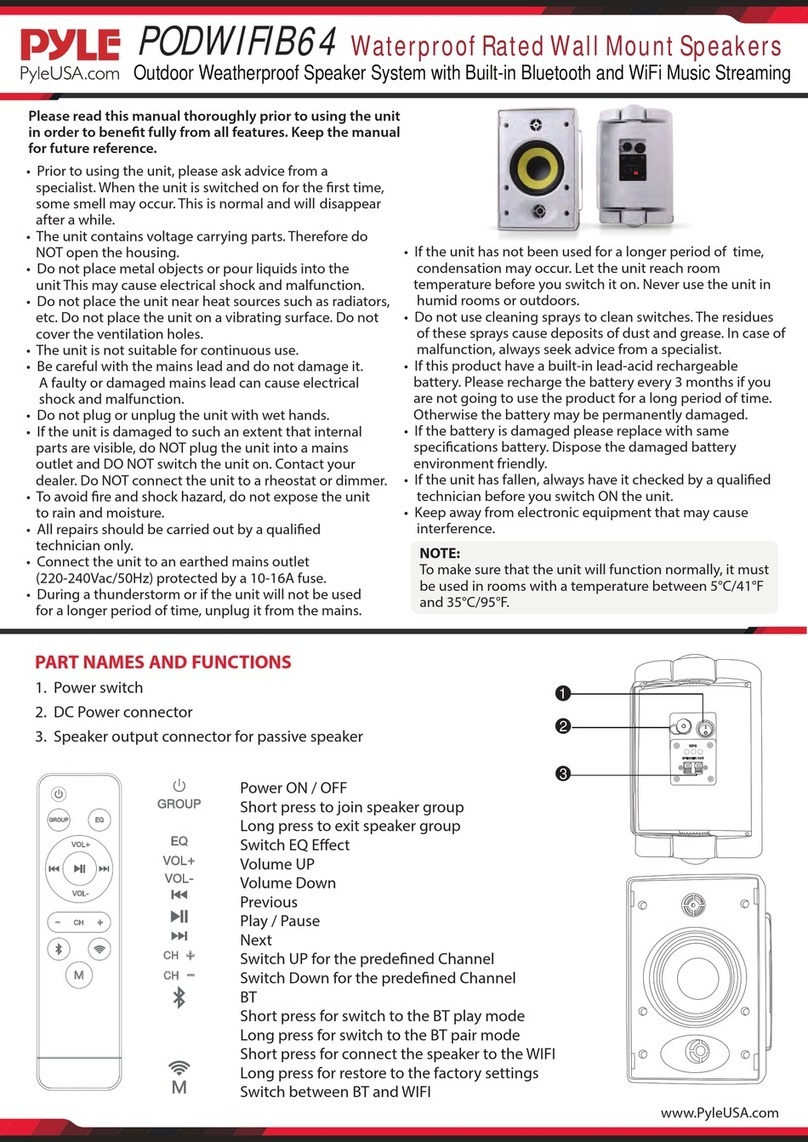 Pyle PODWIFIB64 User manual