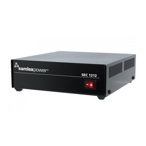 Samlexpower SEC-1212 Installation & operating manual