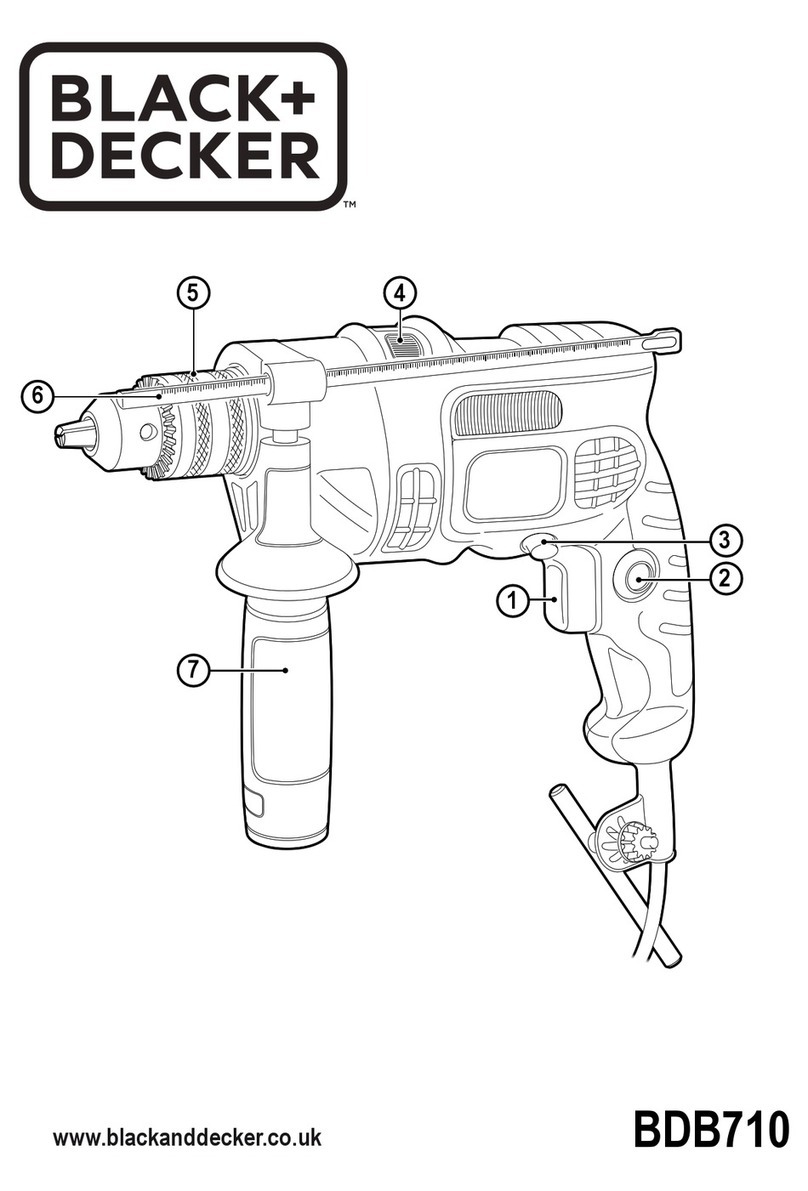 BLACK DECKER BDB710 Original instructions