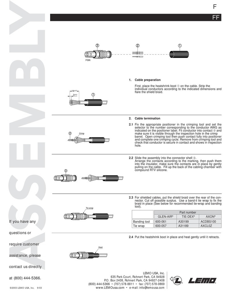 Lemo 0F Series manual
