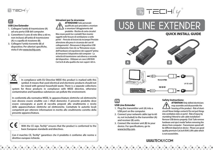 Techly USB LINE EXTENDER User manual