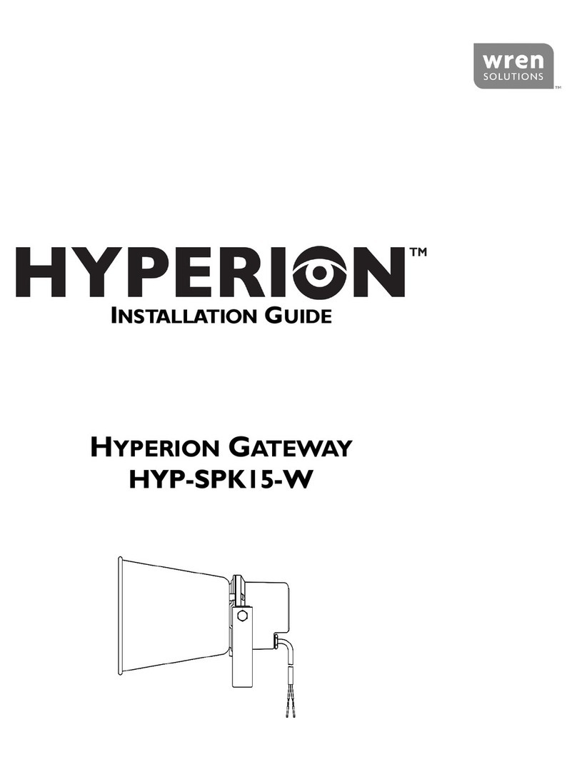 Wren HYPERION HYP-SPK15-W User manual