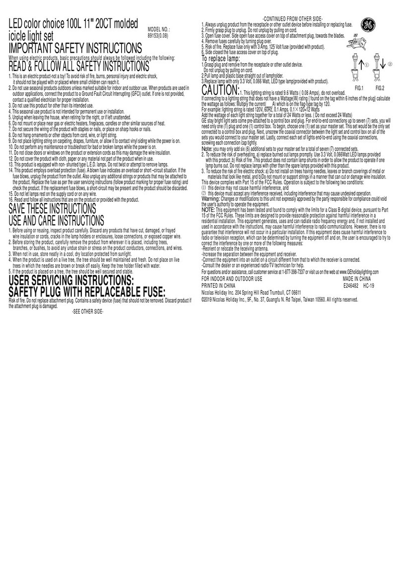 GE 89153 manual