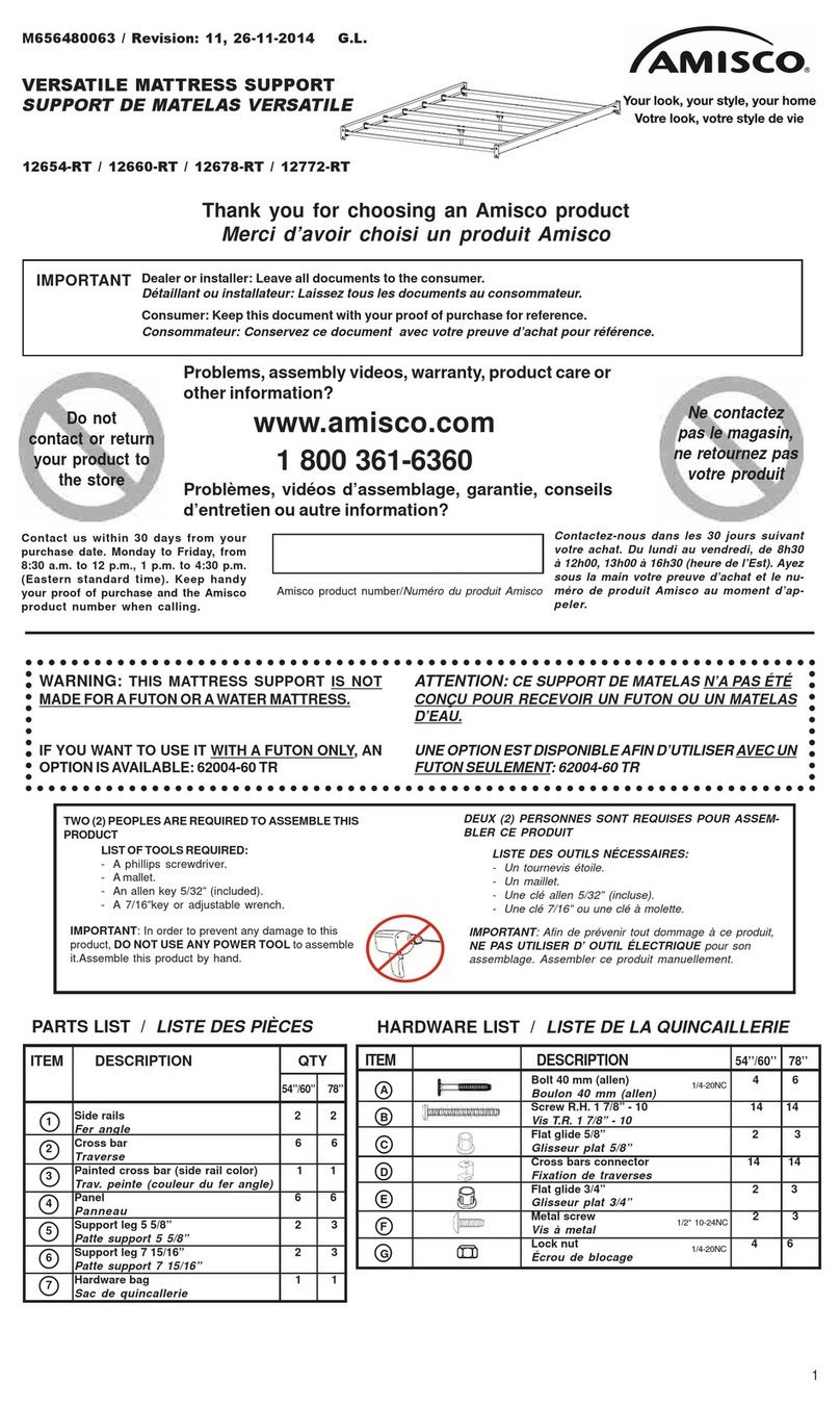 Amisco 12654-RT User manual