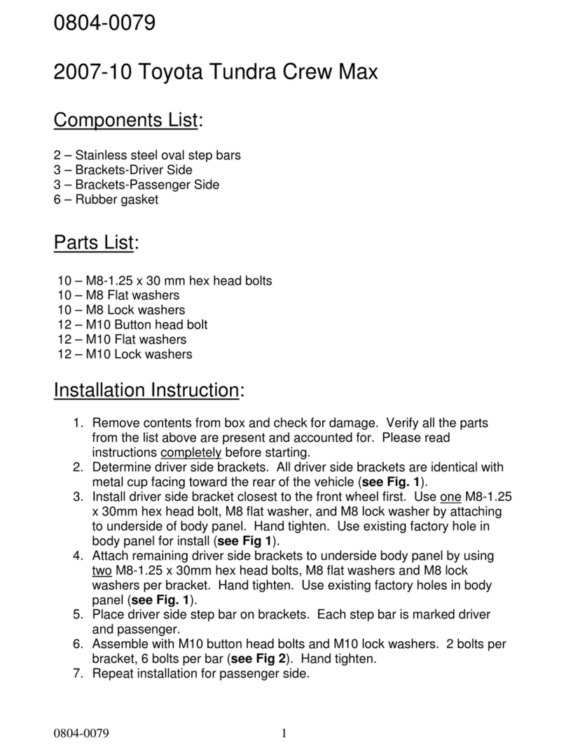 Raptor Series 0804-0079 installation instructions Raptor Series 0804-0079 installation instructions