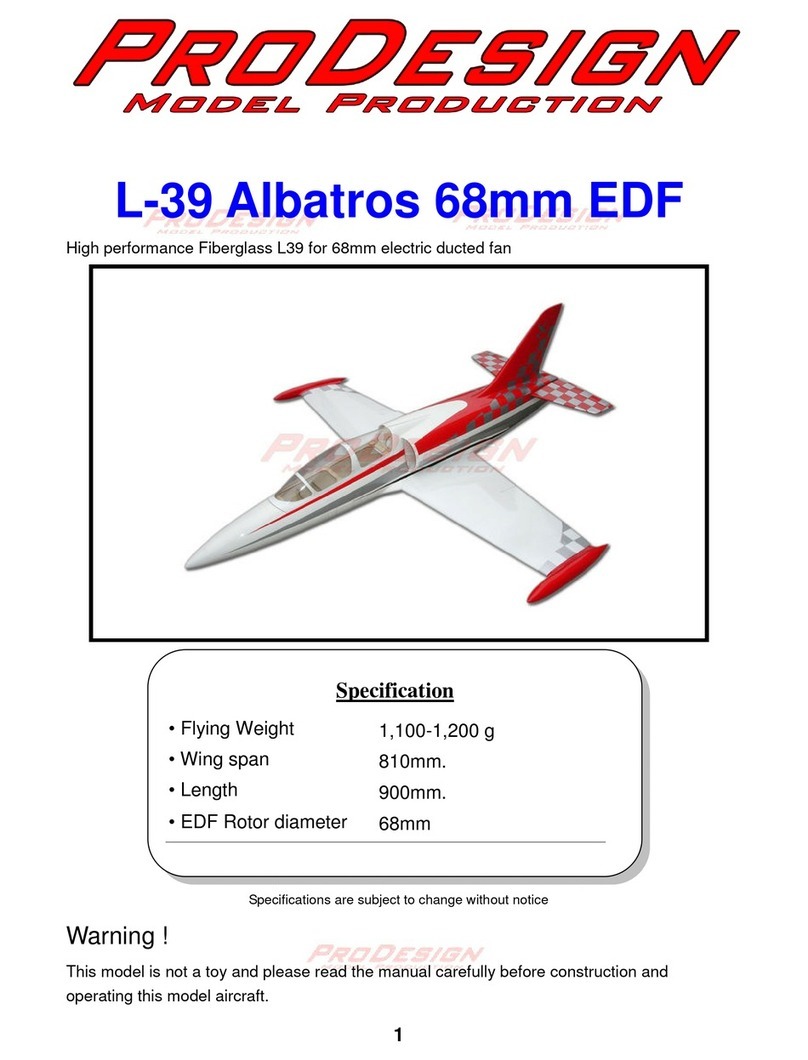 PRO-DESIGN L-39 Albatros 68mm EDF Assembly instructions PRO-DESIGN L-39 Albatros 68mm EDF Assembly instructions