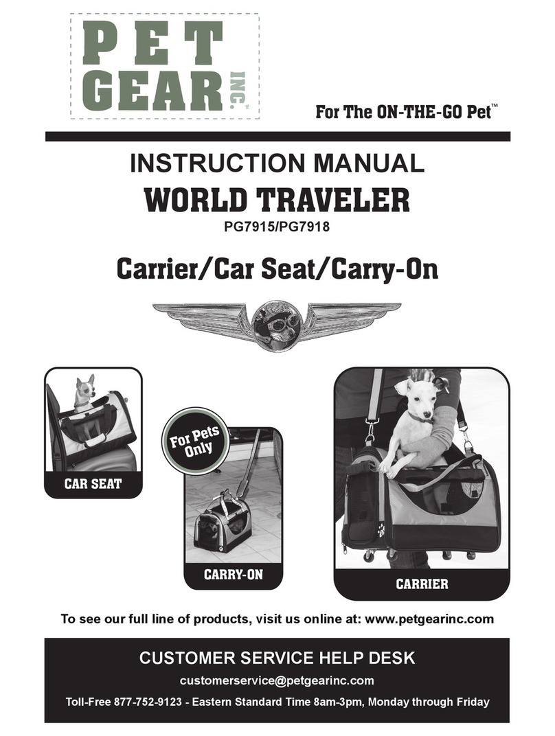 Pet Gear World Traveler instruction manual