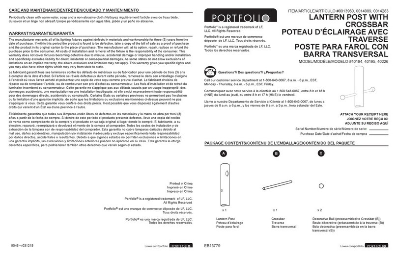 LF Portfolio 40194 quick start guide
