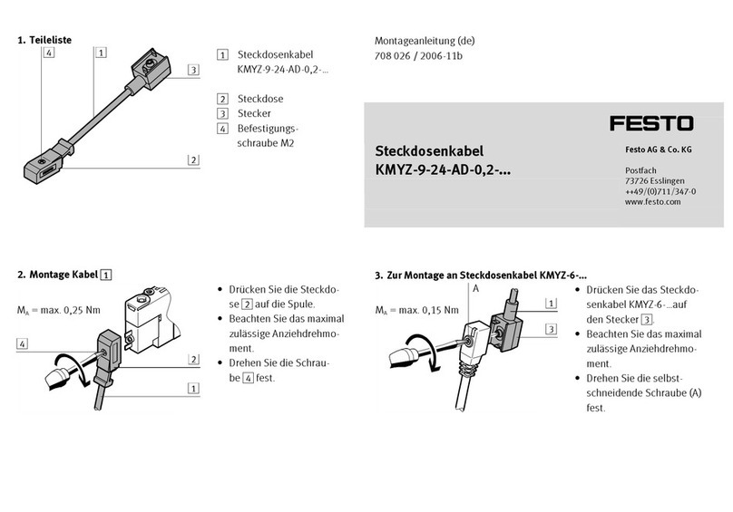 Festo KMYZ-9-24-AD-0,2 Series User manual