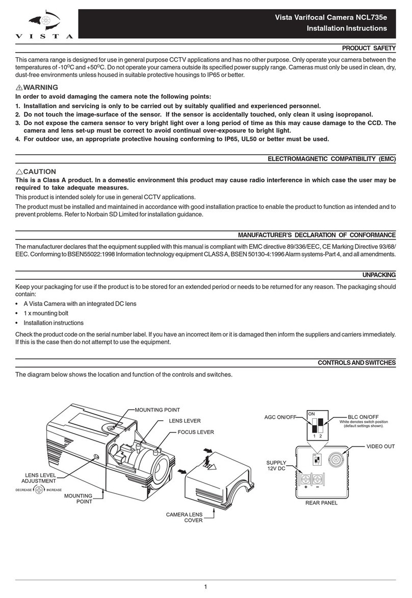 Vista NCL735e installation instructions