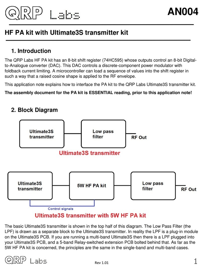 QRP Labs Ultimate3S User manual