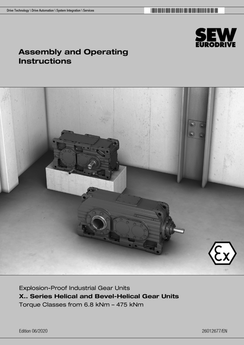 SEW-Eurodrive X Series Assembly and operating instructions
