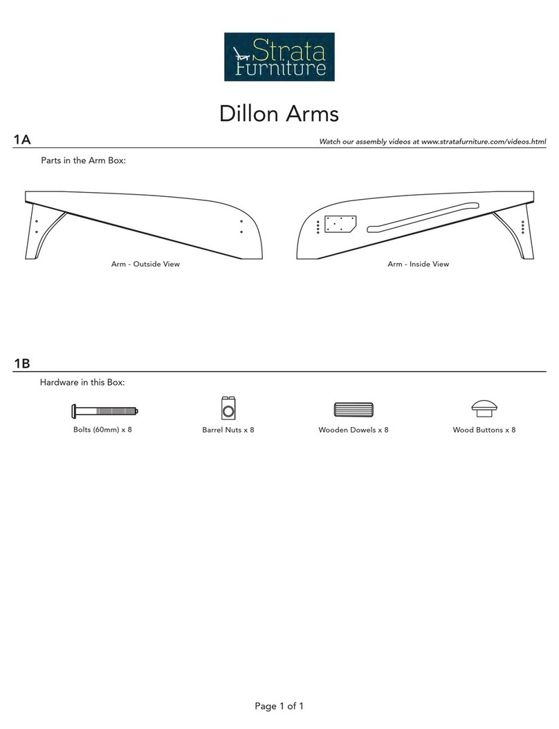 Strata Furniture Dillon Arms Assembly instructions