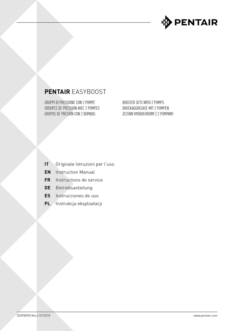 Pentair EASYBOOST PMS20 PVM 3-5 instruction manual