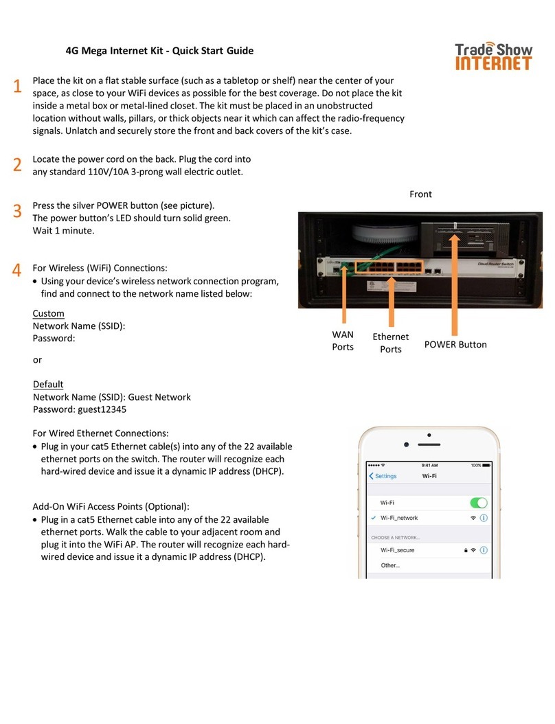 Trade Show 4G Mega Internet Kit quick start guide