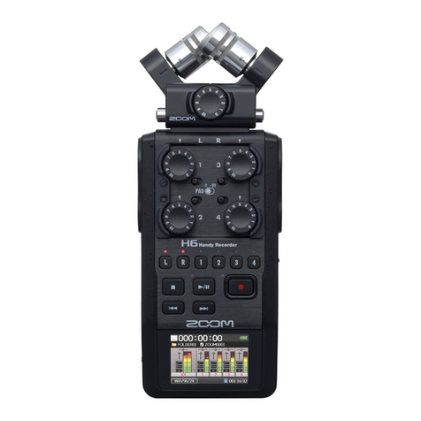 Zoom H6 Handy Recorder Operation manual