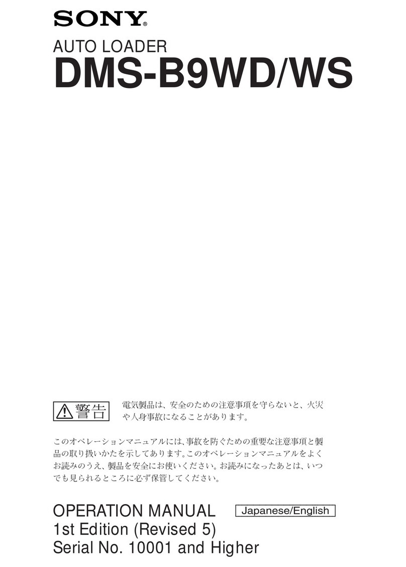 Sony DMS-B9WD User manual