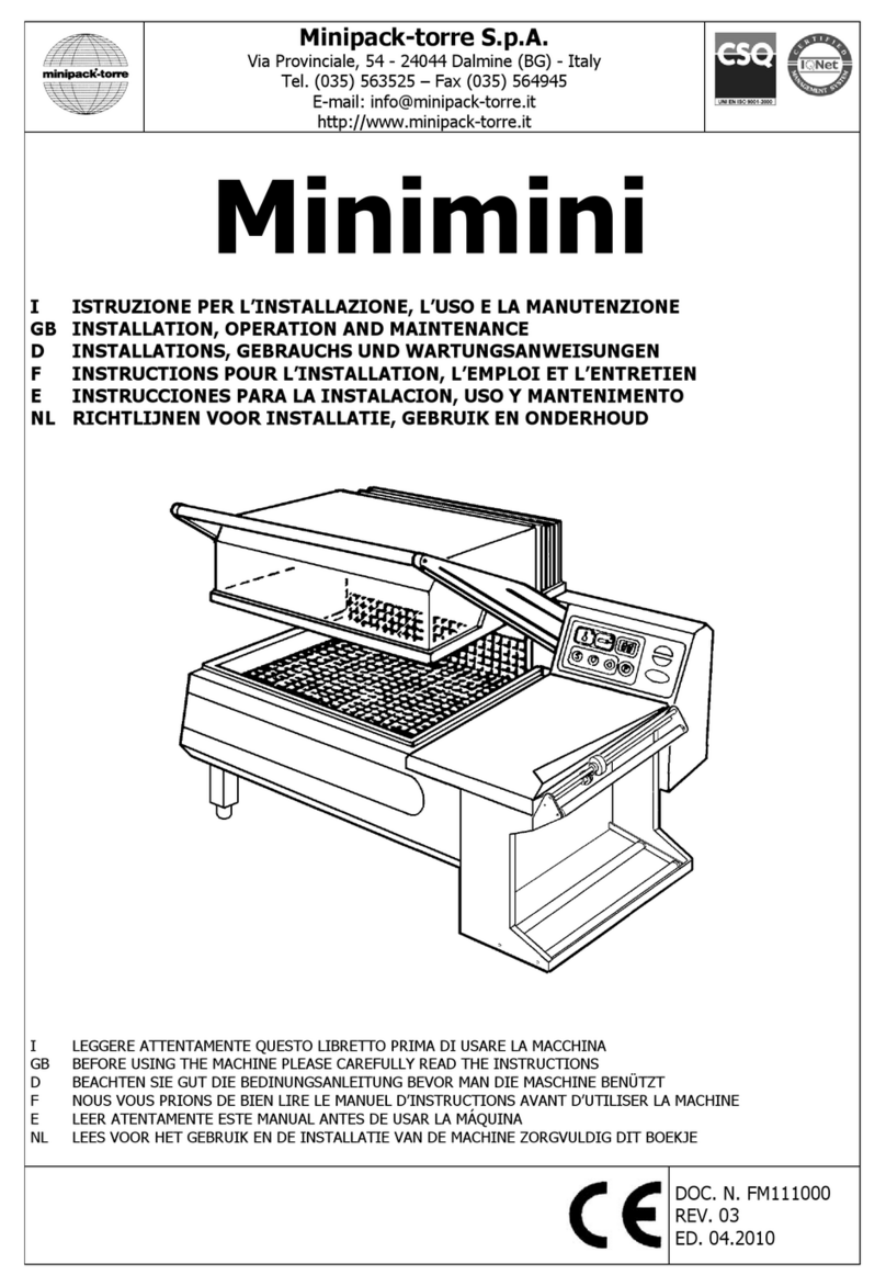 Minipack-Torre Minimini Installation, operation and maintenance Minipack-Torre Minimini Installation, operation and maintenance