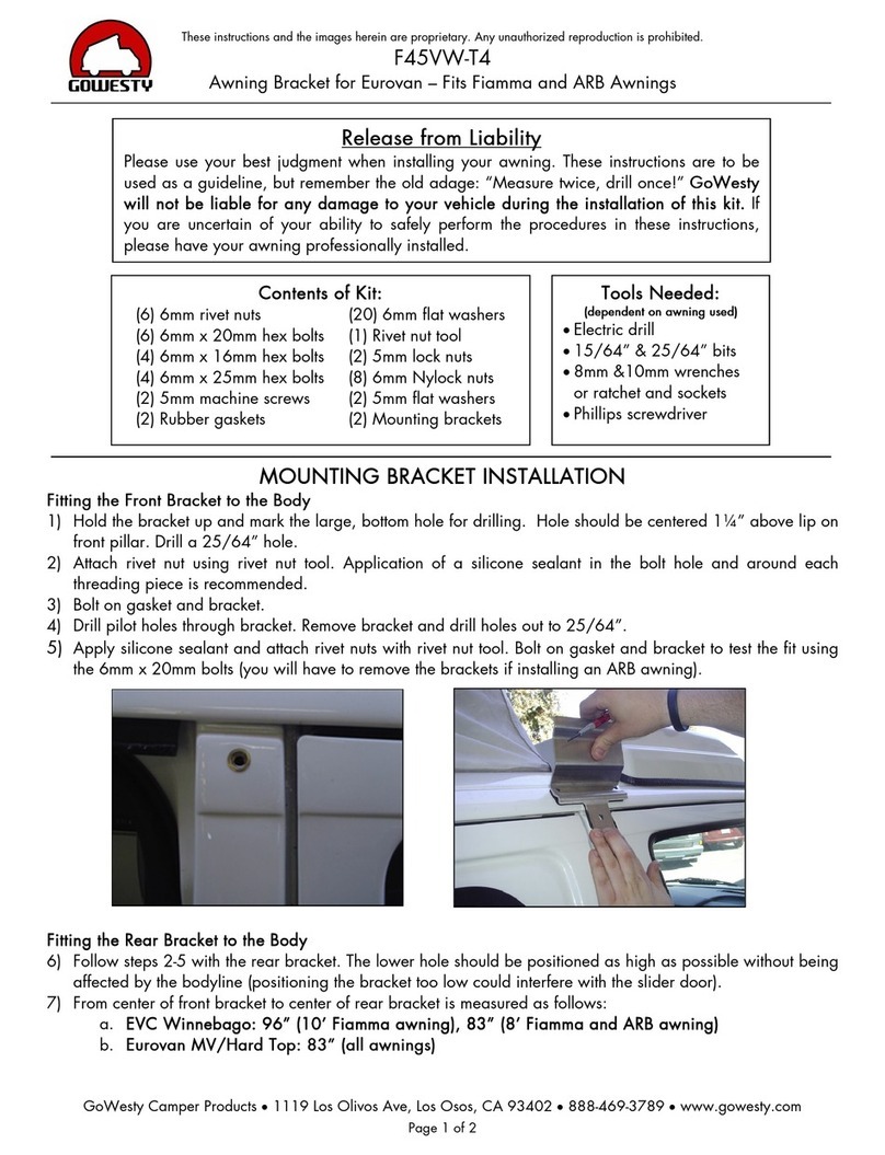 GOWESTY F45VW-T4 quick start guide