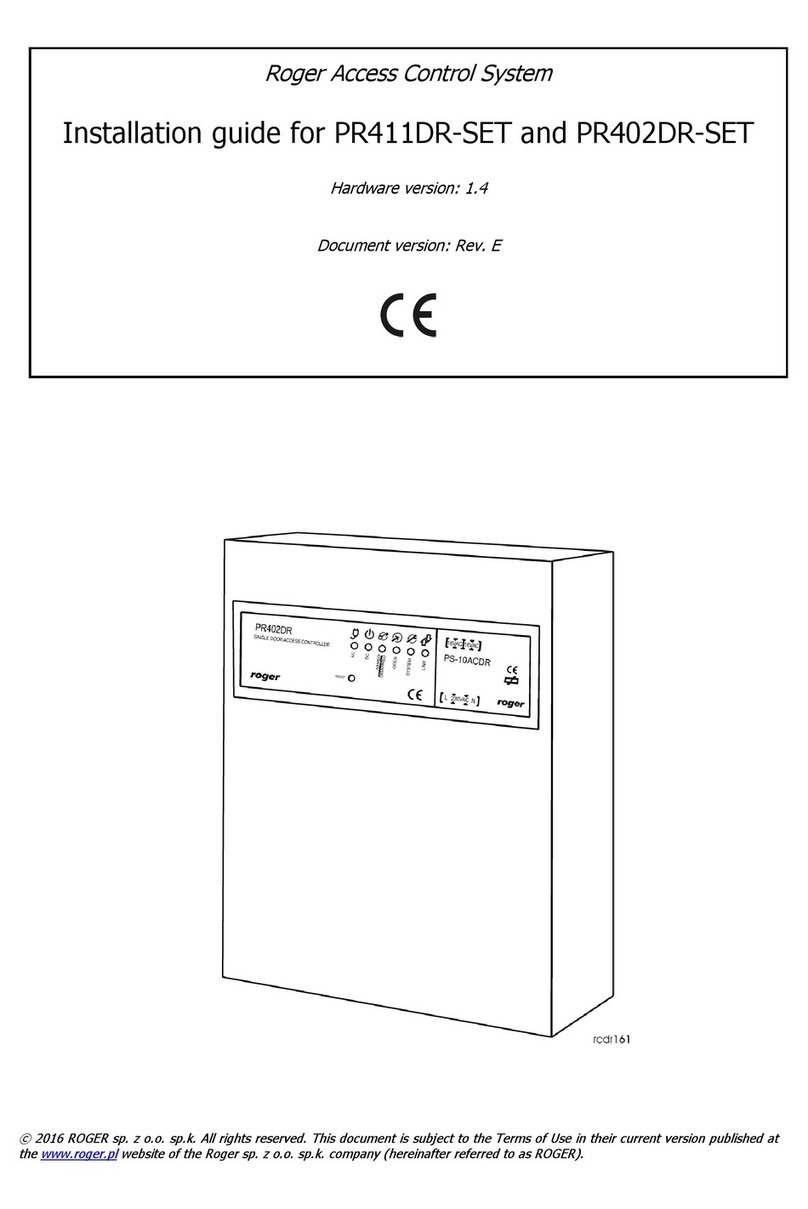 Roger PR411DR-SET installation guide