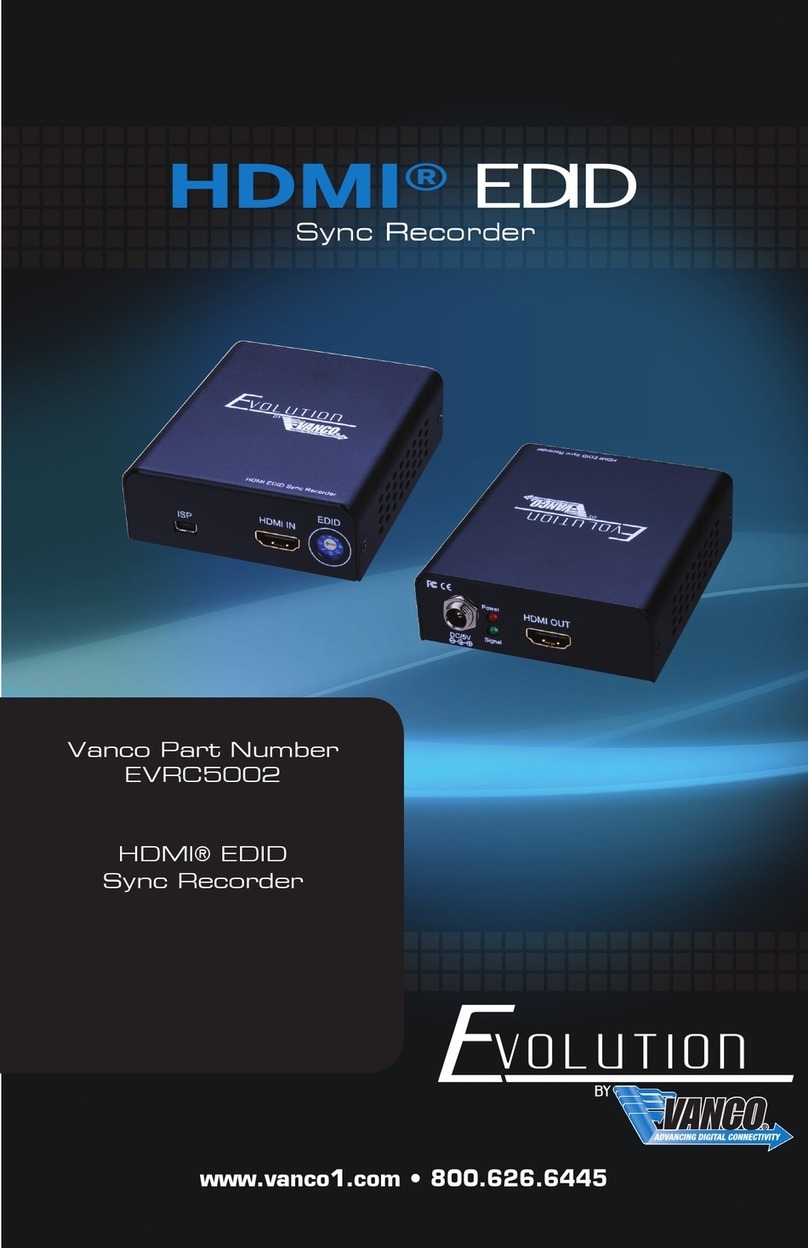 Vanco Evolution EVRC5002 manual