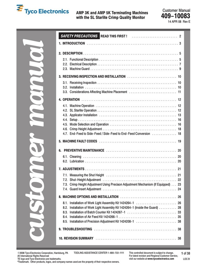Tyco Electronics AMP 3K Customer's manual