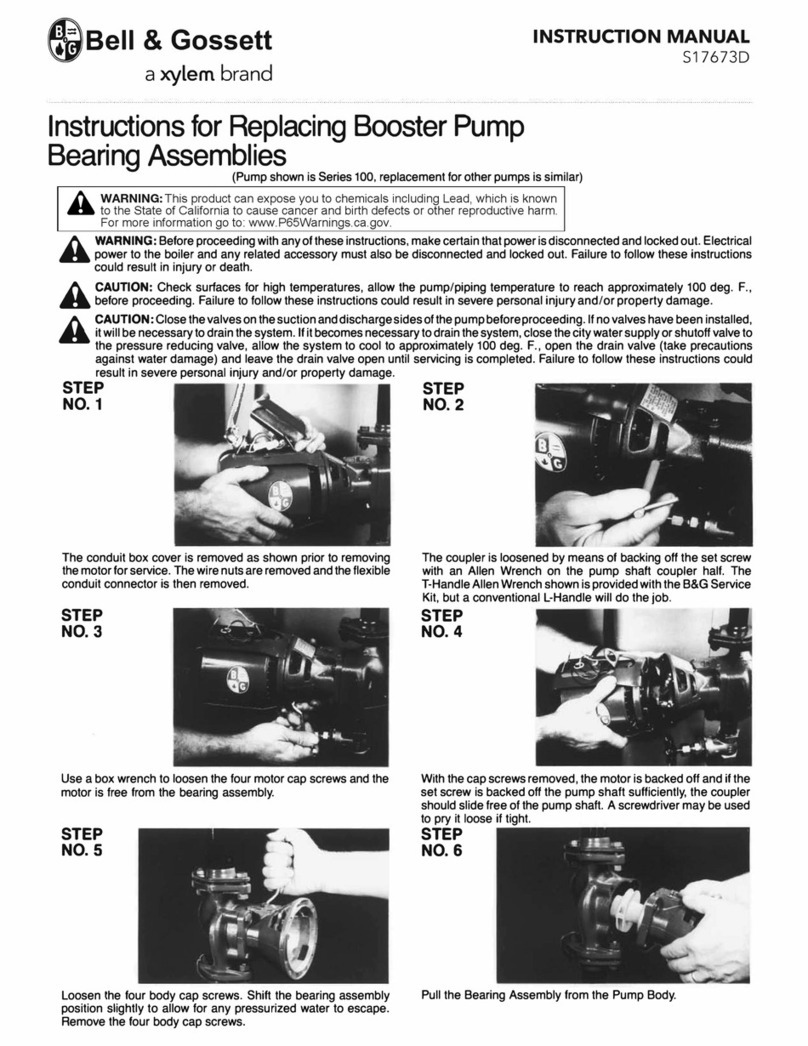 Xylem Bell&Gosset 100 Series instruction manual