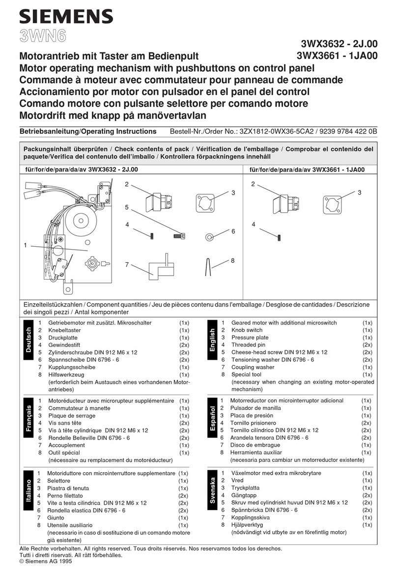 Siemens 3WN6 User manual